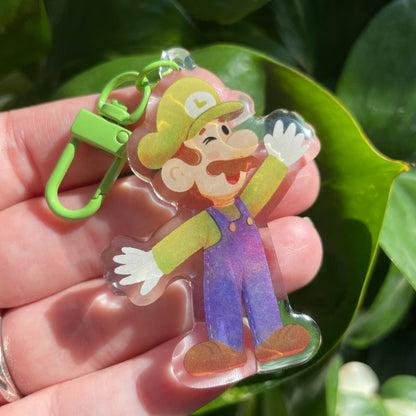 Llavero Luigi | Keyring Keychain Acrilico colgante regalo llaves mochila Keychain