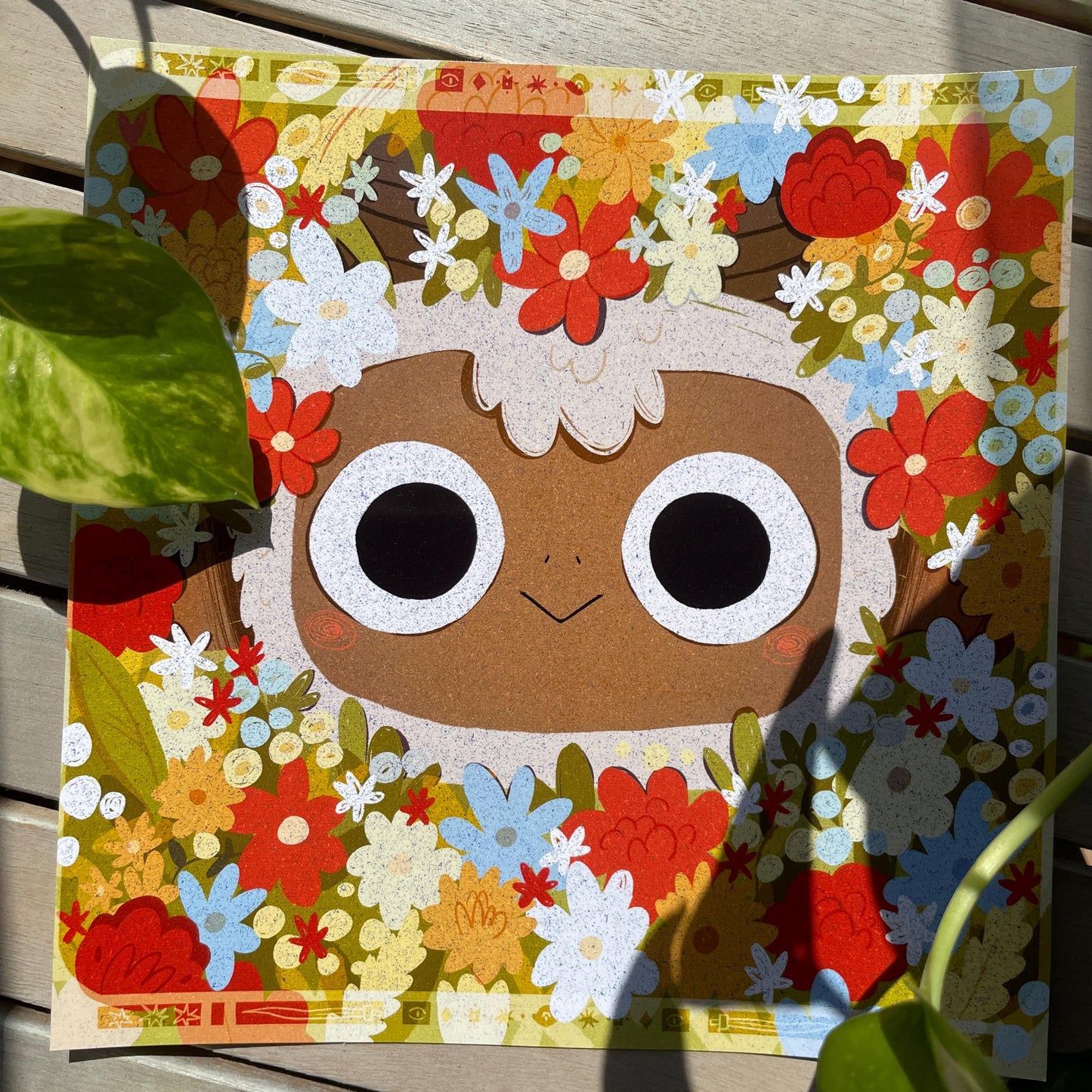 Print Cult of the Lamb Flowers, Fanart de la colección de ilustraciones "Cult of the Lamb"