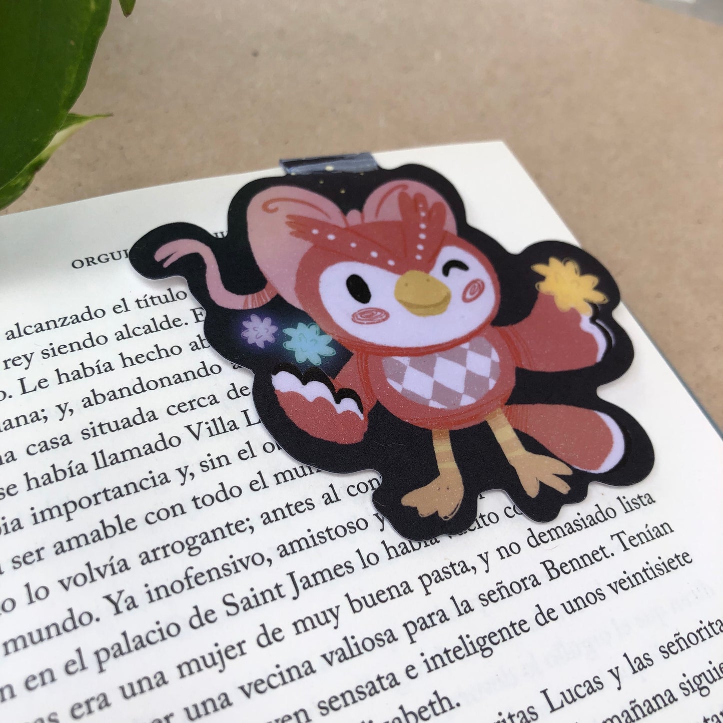 Celeste Animal Crossing Marcapáginas | Separador magnético Punto de Libro | Hecho a mano Handmade