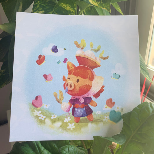 Print Daisy Mae ACNH | Illustration | Ilustracion | Original Character | OC | Art Print | Draw