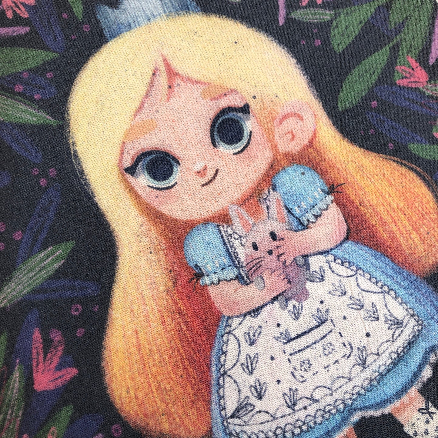 Tote Bag Alicia | Totebag Fanart Alicia en el Pais de las Maravillas | Alice in Wonderland Fan Art 100% Cotton 40x40cm 16x16inch