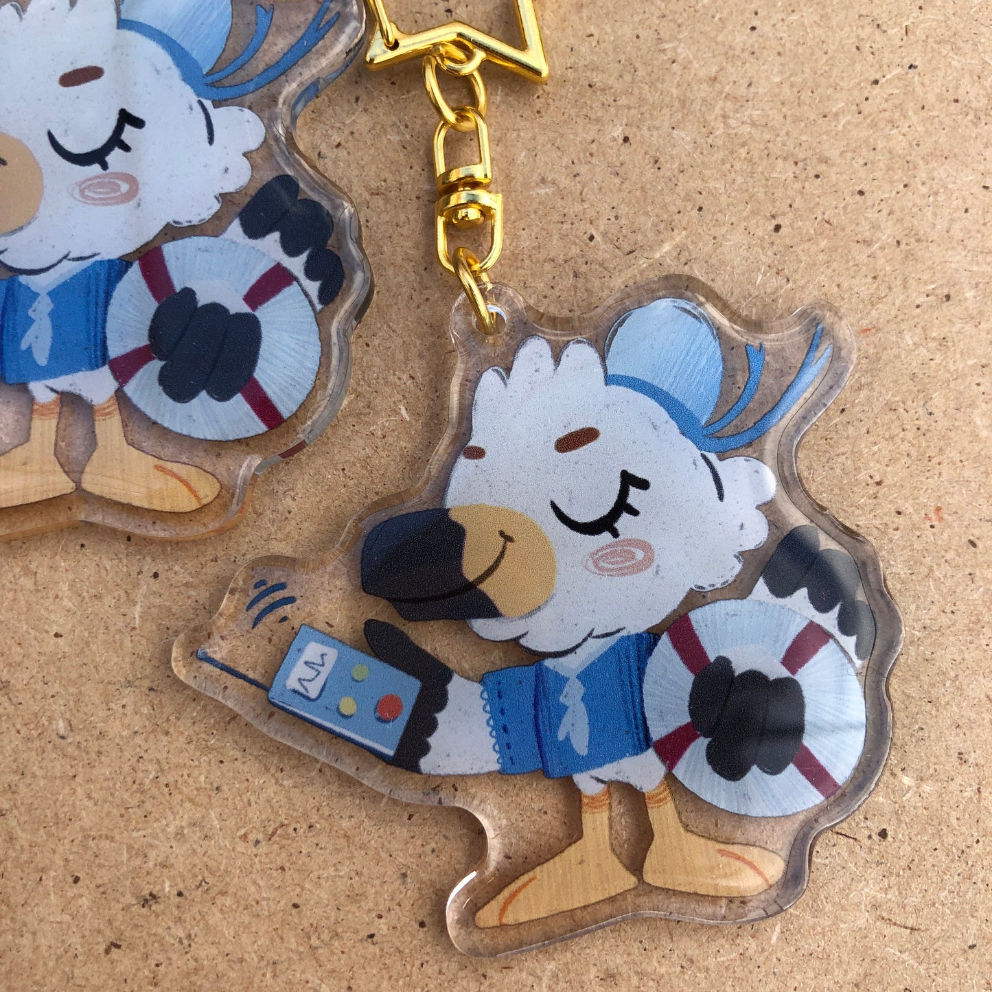 Gulliver Keyring | Gulliver llavero | Animal Crossing Llavero | New Horizons | Llavero colgante regalo llaves mochila Keychain