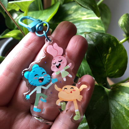 Gumball Llavero | Colgante regalo llaves mochila Keychain Keyring
