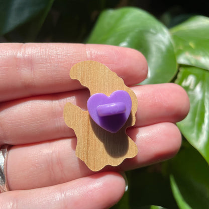 Gompers Gravity Falls Pin de Madera Natural