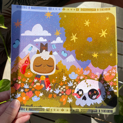 Print Cult of the Lamb Chill | Fanart | Ilustración impresa Cult of the Lamb Collection