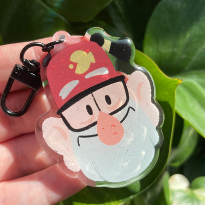 Stan Pines Gravity Falls Keychain Keyring |  llavero | Fanart colgante regalo llaves mochila
