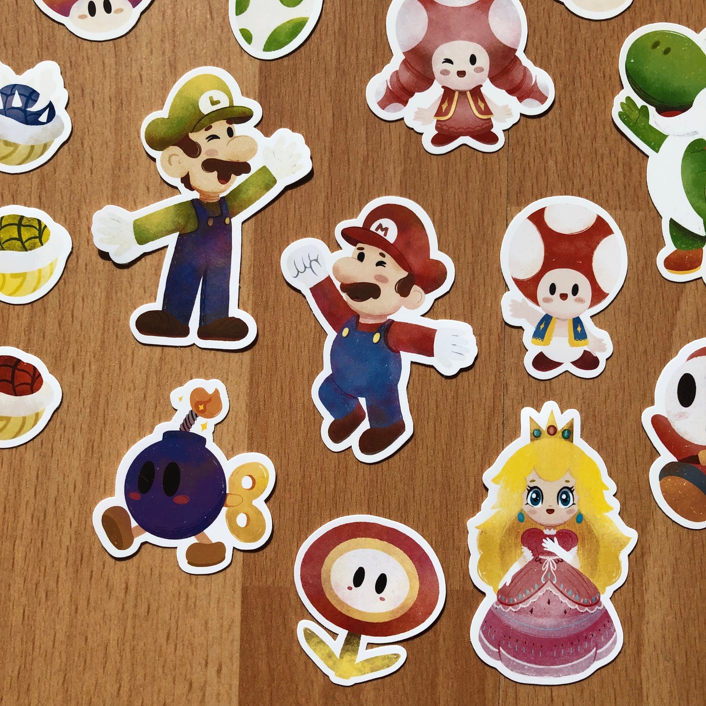 Pack Pegatinas Super Mario Bros | Stickers Pack | Fanart Nintendo