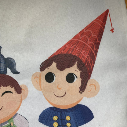 Tote Bag Over The Garden Wall | Bolsa Tela Fanart Mas Allá del Jardín | Fan Art Wirt & Greg  100% Algodón 40x40cm 16x16inch