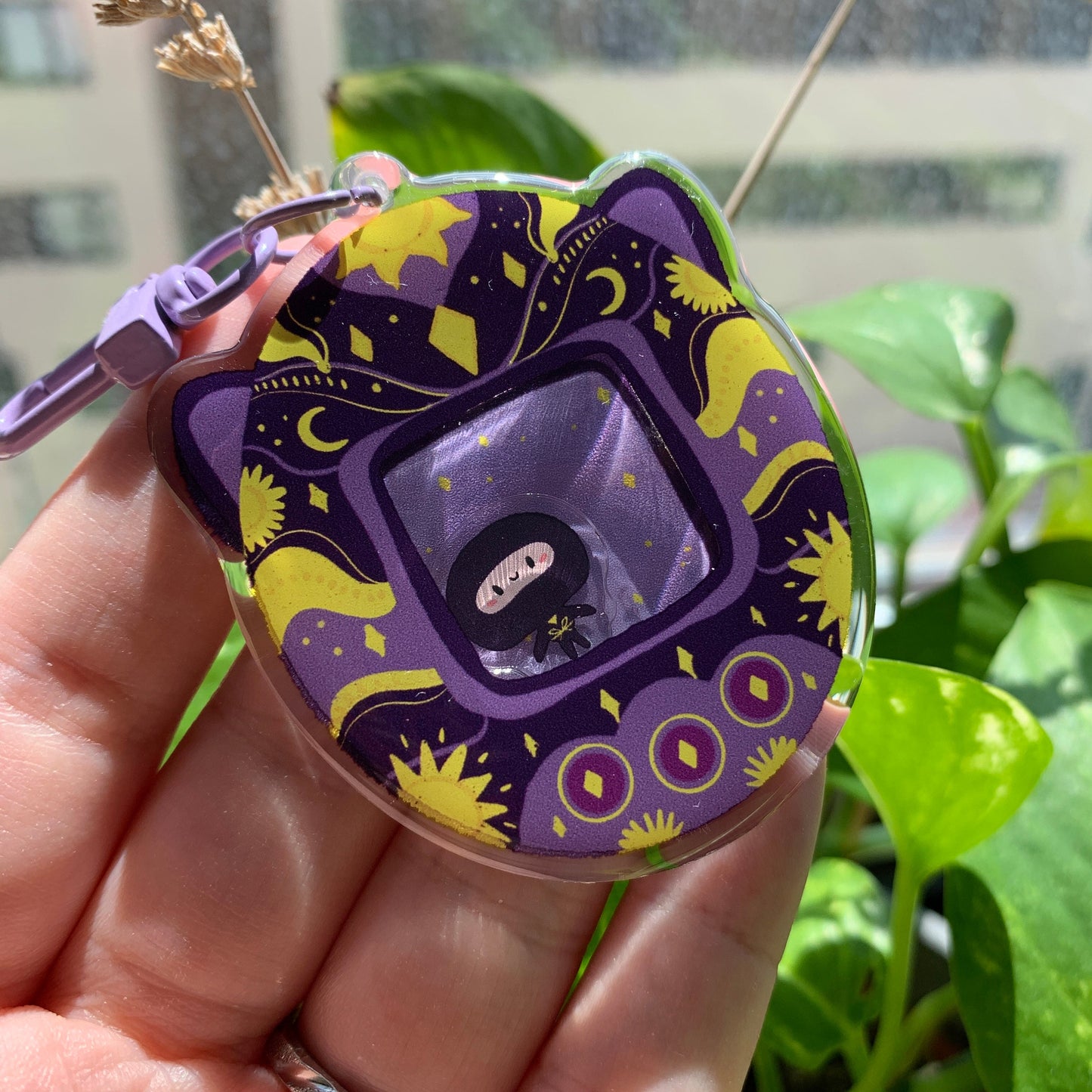 Llavero Ninja sol y luna Gozarutchi tamagotchi | Tamagotchi shaker