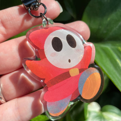 Llavero Shy-Guy | Keyring Keychain Acrilico colgante regalo llaves mochila Keychain