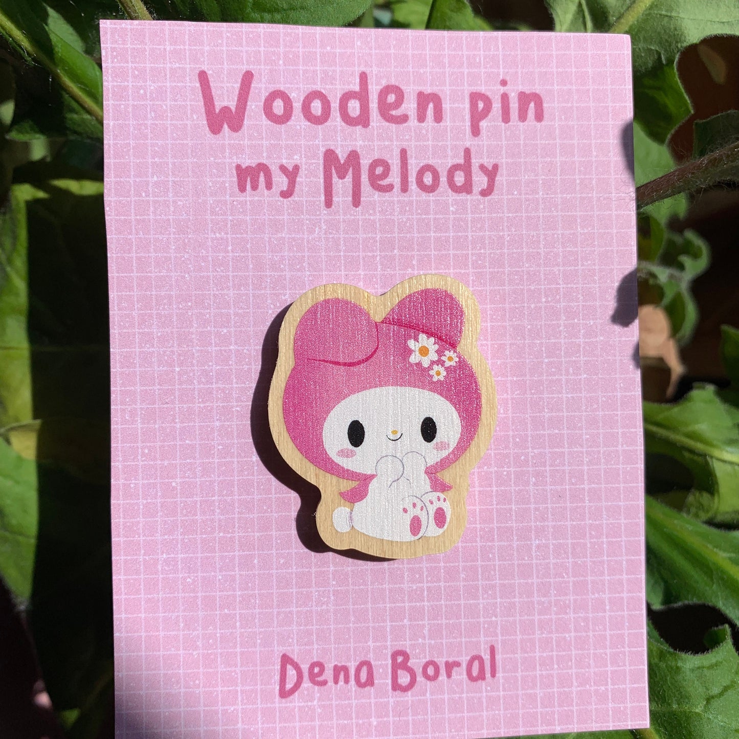 My melody | My Melody Wooden Pin Badge | My Melody