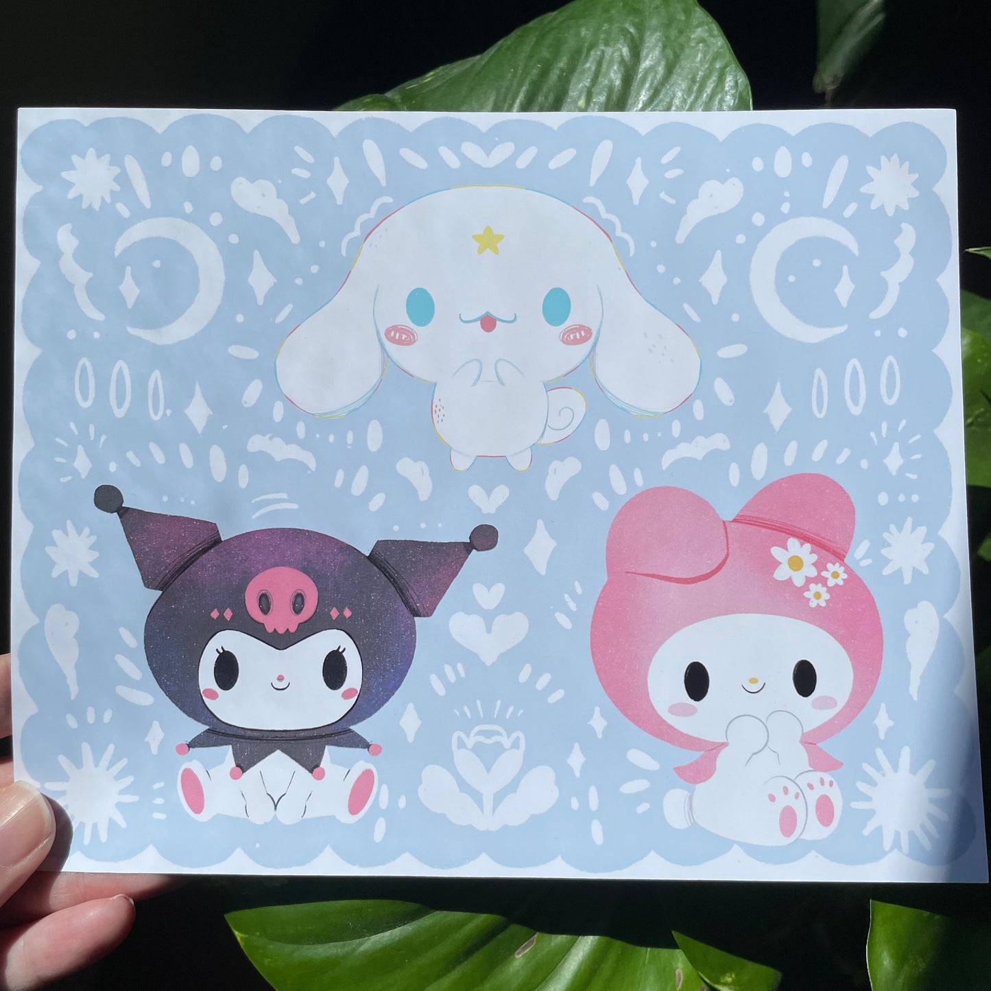 Print Kuromi Mymelody & Cinnamorroll | Illustration Fanart