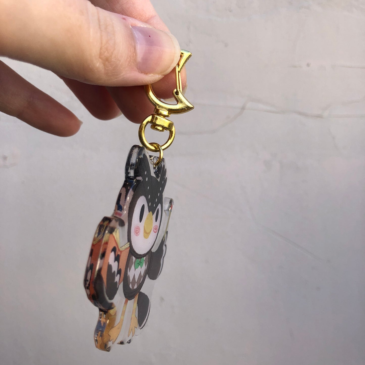 Socrates Keyring | Blathers llavero | Animal Crossing Llavero | New Horizons | Llavero colgante regalo llaves mochila Keychain