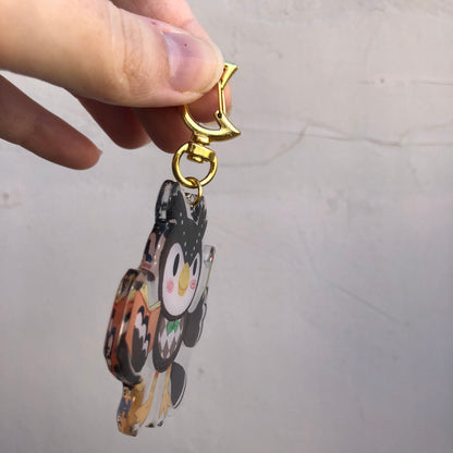 Socrates Keyring | Blathers llavero | Animal Crossing Llavero | New Horizons | Llavero colgante regalo llaves mochila Keychain