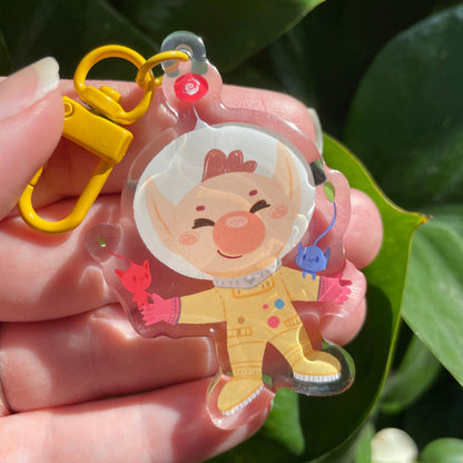 Llavero Olimar | Capitan Olimar Pikmin Keyring Keychain Acrilico colgante regalo llaves mochila Keychain