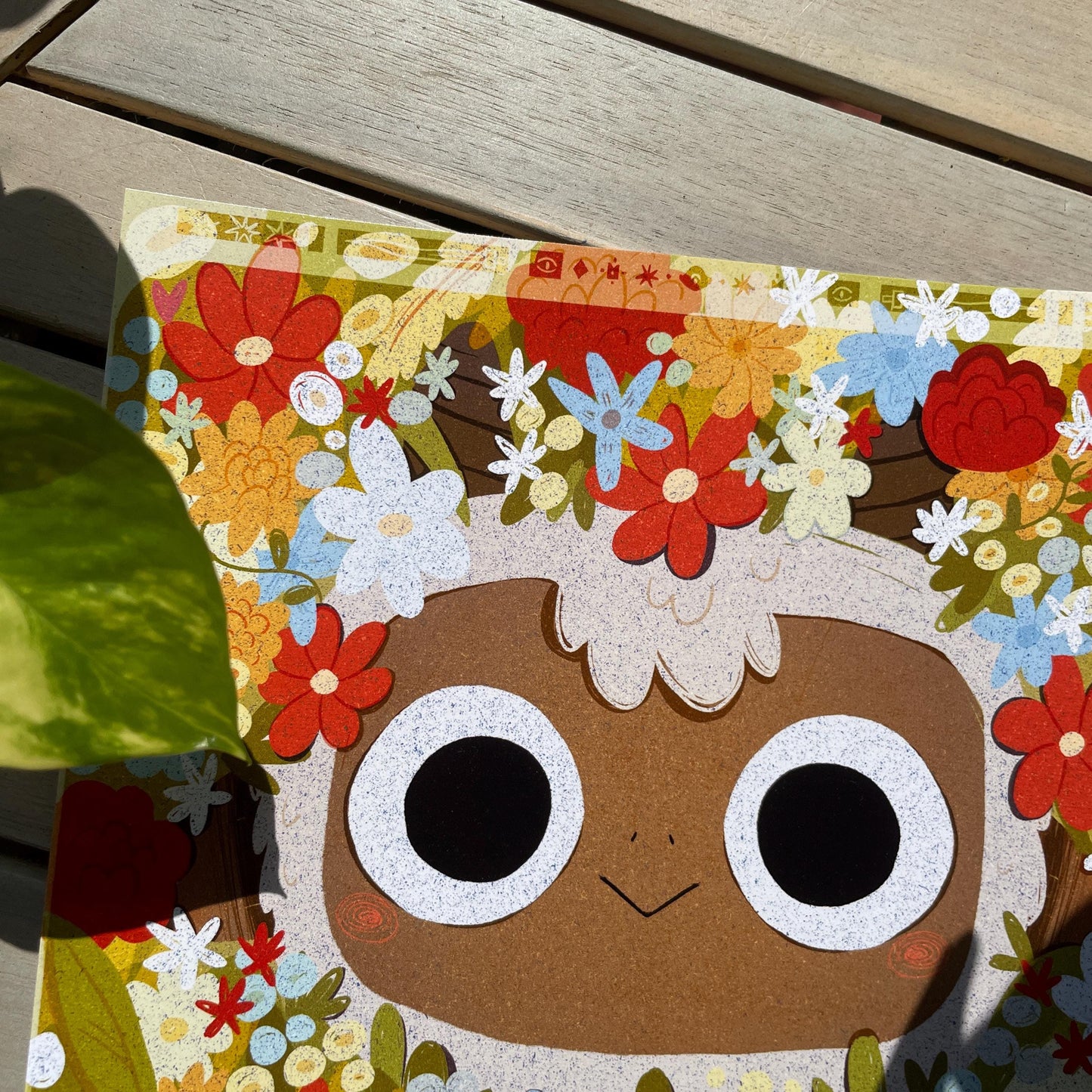 Print Cult of the Lamb Flowers, Fanart de la colección de ilustraciones "Cult of the Lamb"