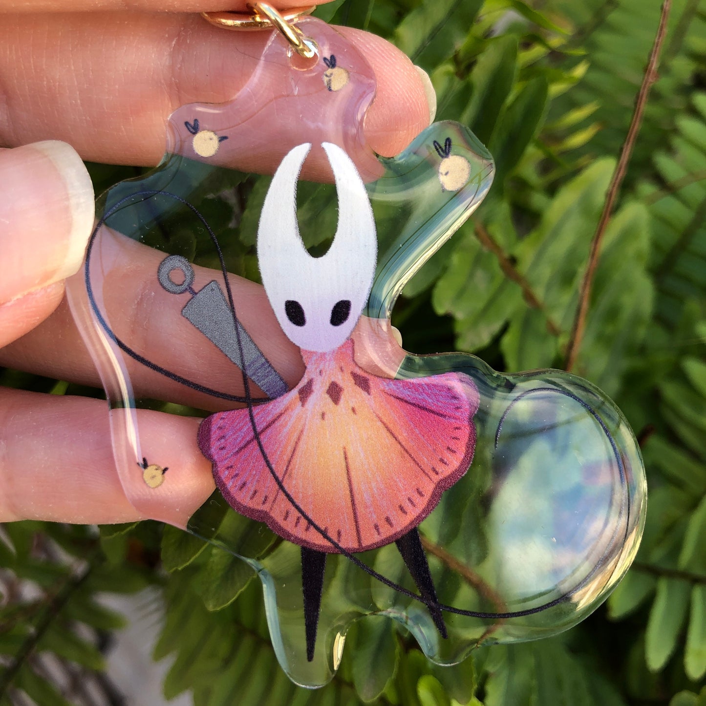 Hornet Keyring: Llavero Acrilico de la colección Hollow Knight, colgante para mochila