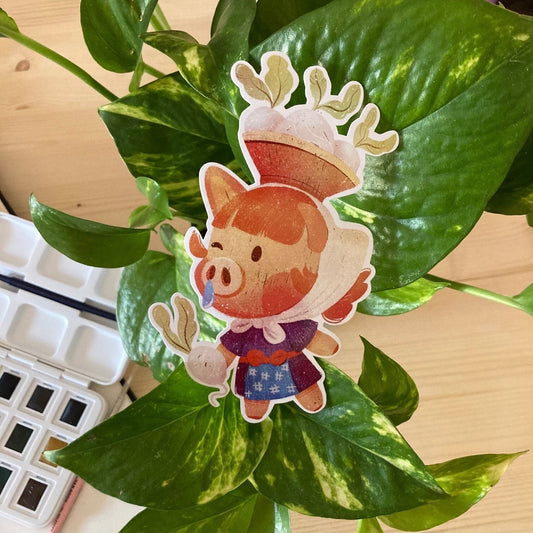 Pegatina Juliana Animal Crossing New Horizons | Cuaderno Decoración iPad Portatil Stickers | Daisy Mae  Porcelette  Jorna  Brunella