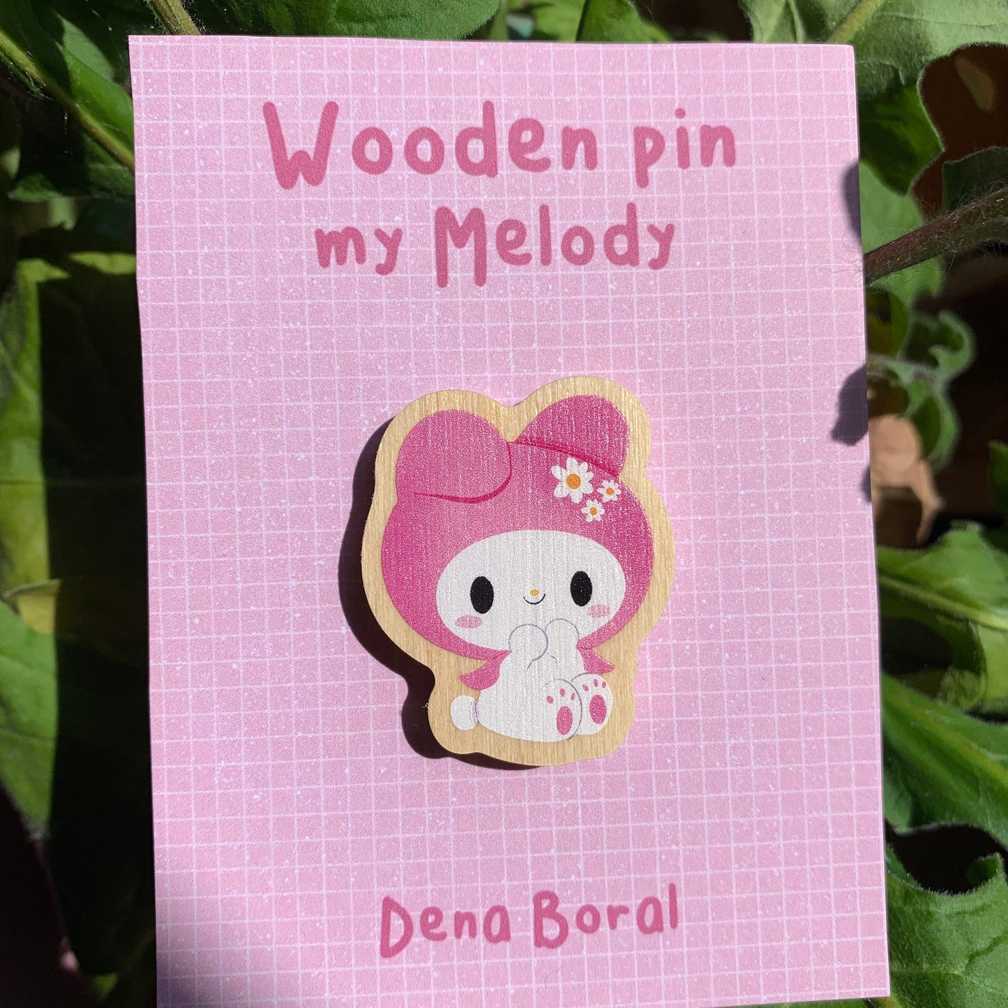 My melody | My Melody Wooden Pin Badge | My Melody