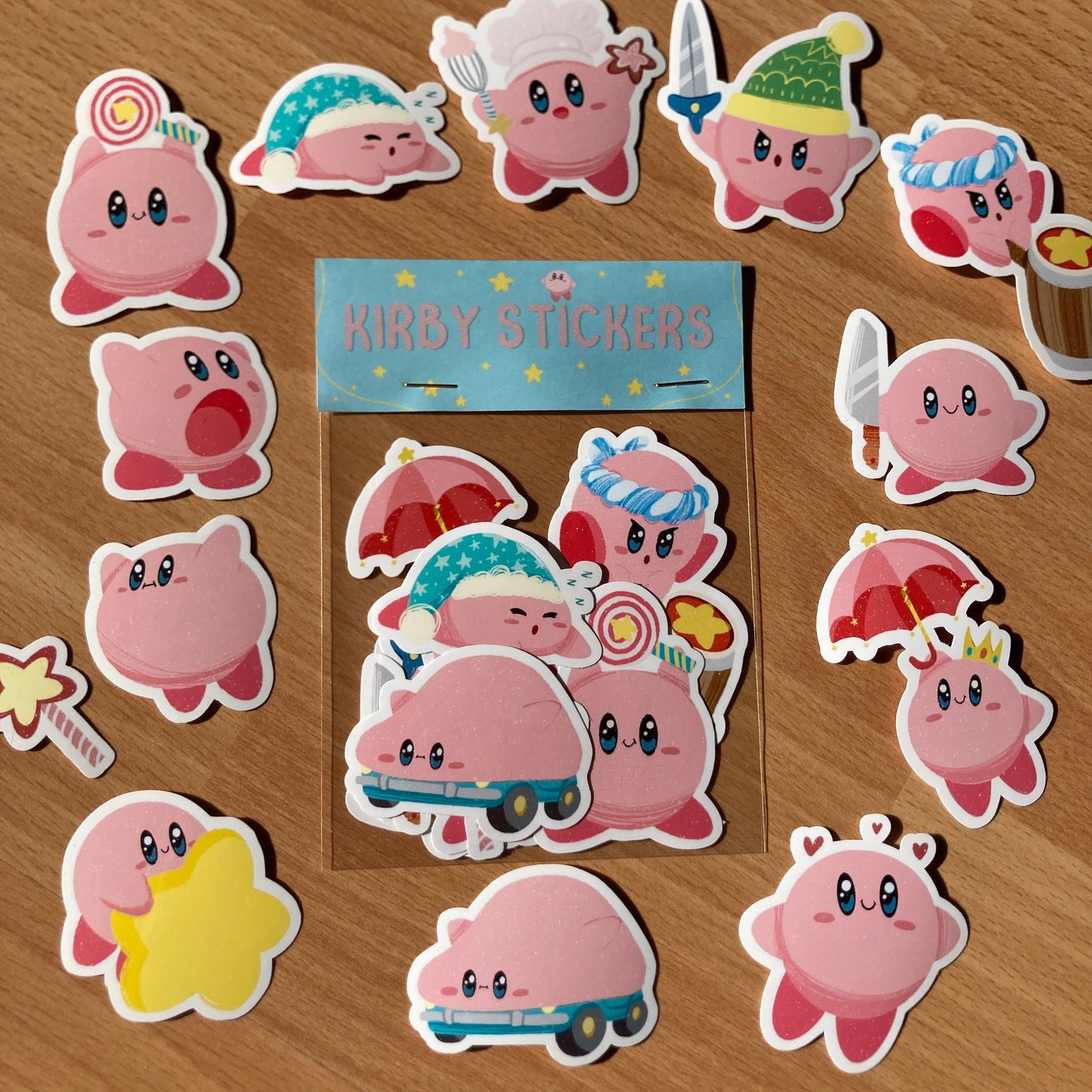 Pack Pegatinas Kirby: Stickers Pack Fanart