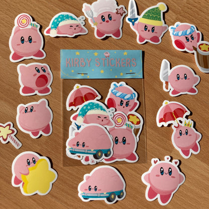 Pack Pegatinas Kirby: Stickers Pack Fanart