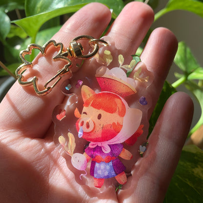 Daisy Mae Keyring | Juliana llavero | Animal Crossing Llavero | New Horizons | Llavero colgante regalo llaves mochila Keychain