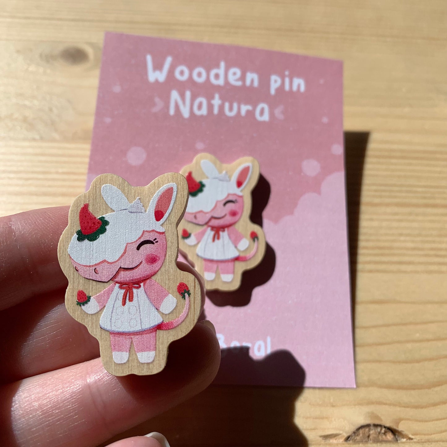 Pin de madera natural, Natura Animal Crossing New Horizons, Nintendo Switch Merengue