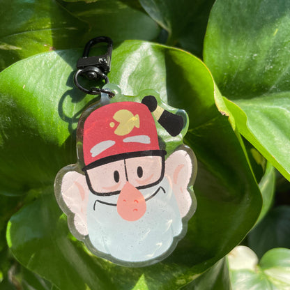 Stan Pines Gravity Falls Keychain Keyring |  llavero | Fanart colgante regalo llaves mochila