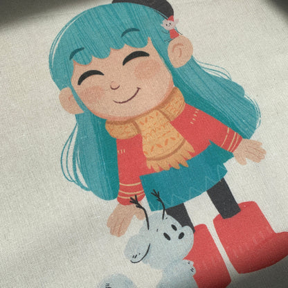 Tote Bag Hilda | Totebag Fanart Hilda The Series | Netflix Fan Art 100% Cotton 40x40cm 16x16inch
