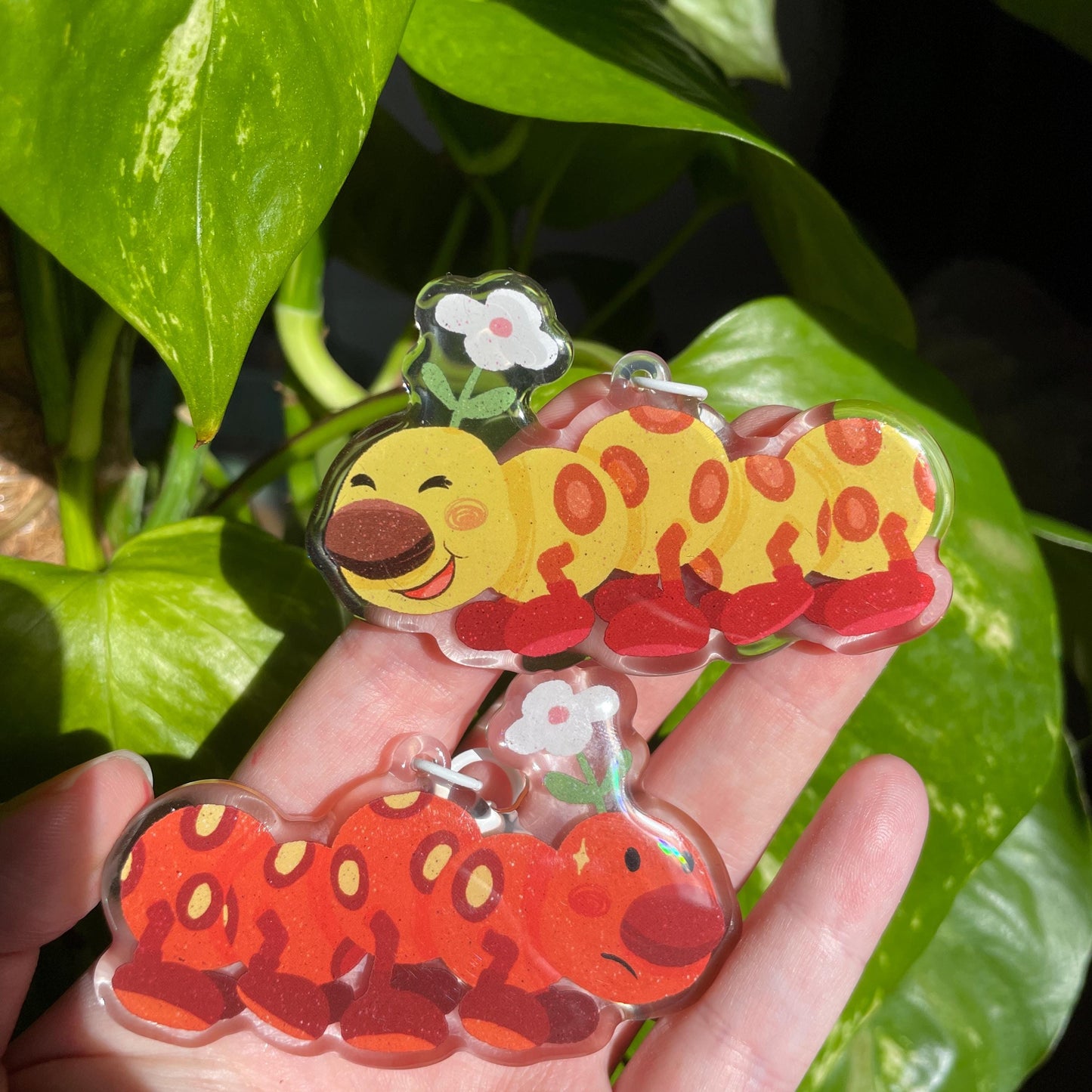 Llavero Floruga Doble Diseño | Keyring Keychain Acrilico colgante regalo llaves mochila Keychain