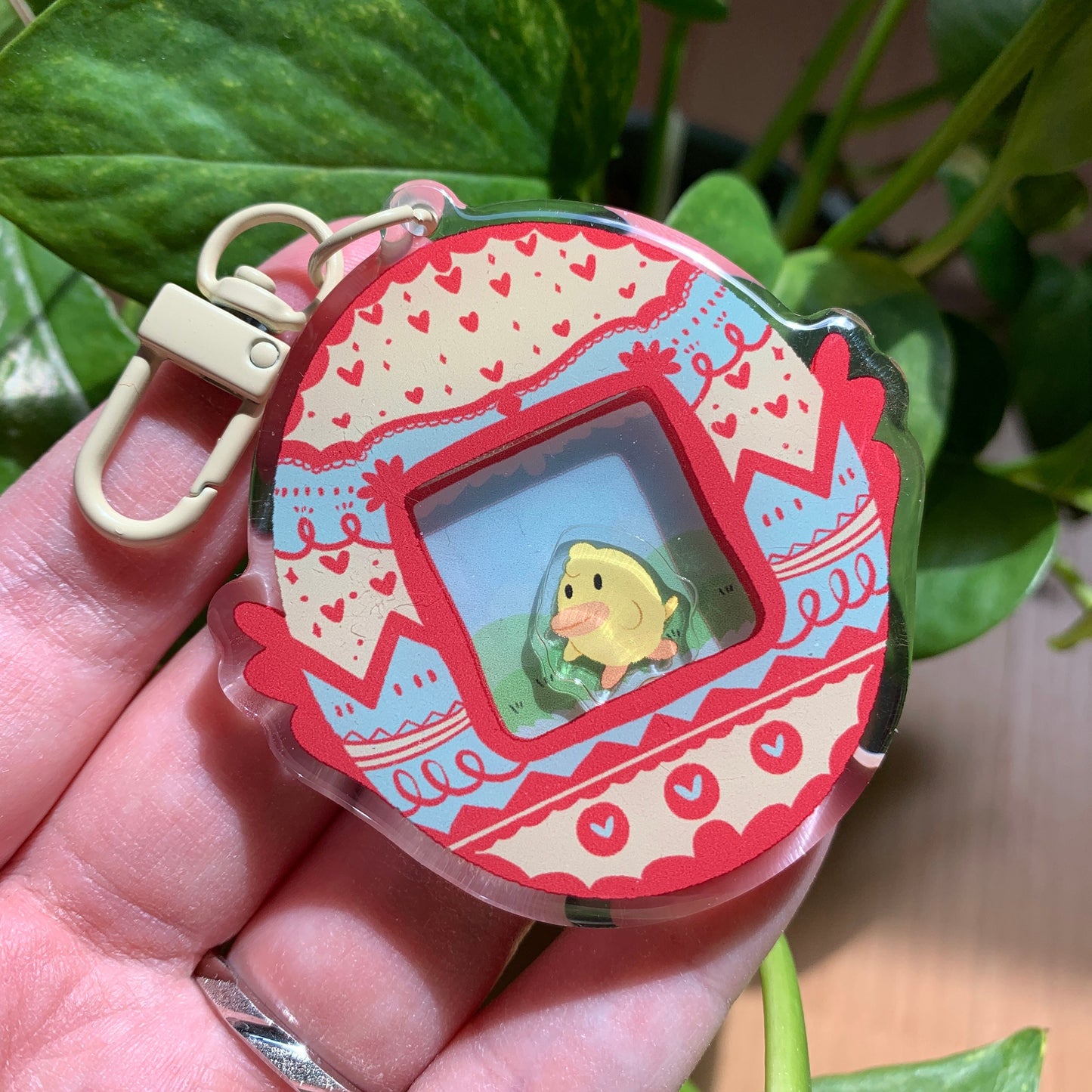 Llavero pollito en huevo de pascua  | Tamagotchi shaker