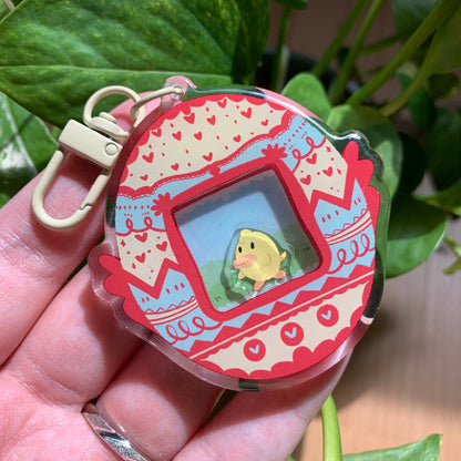 Llavero pollito en huevo de pascua  | Tamagotchi shaker