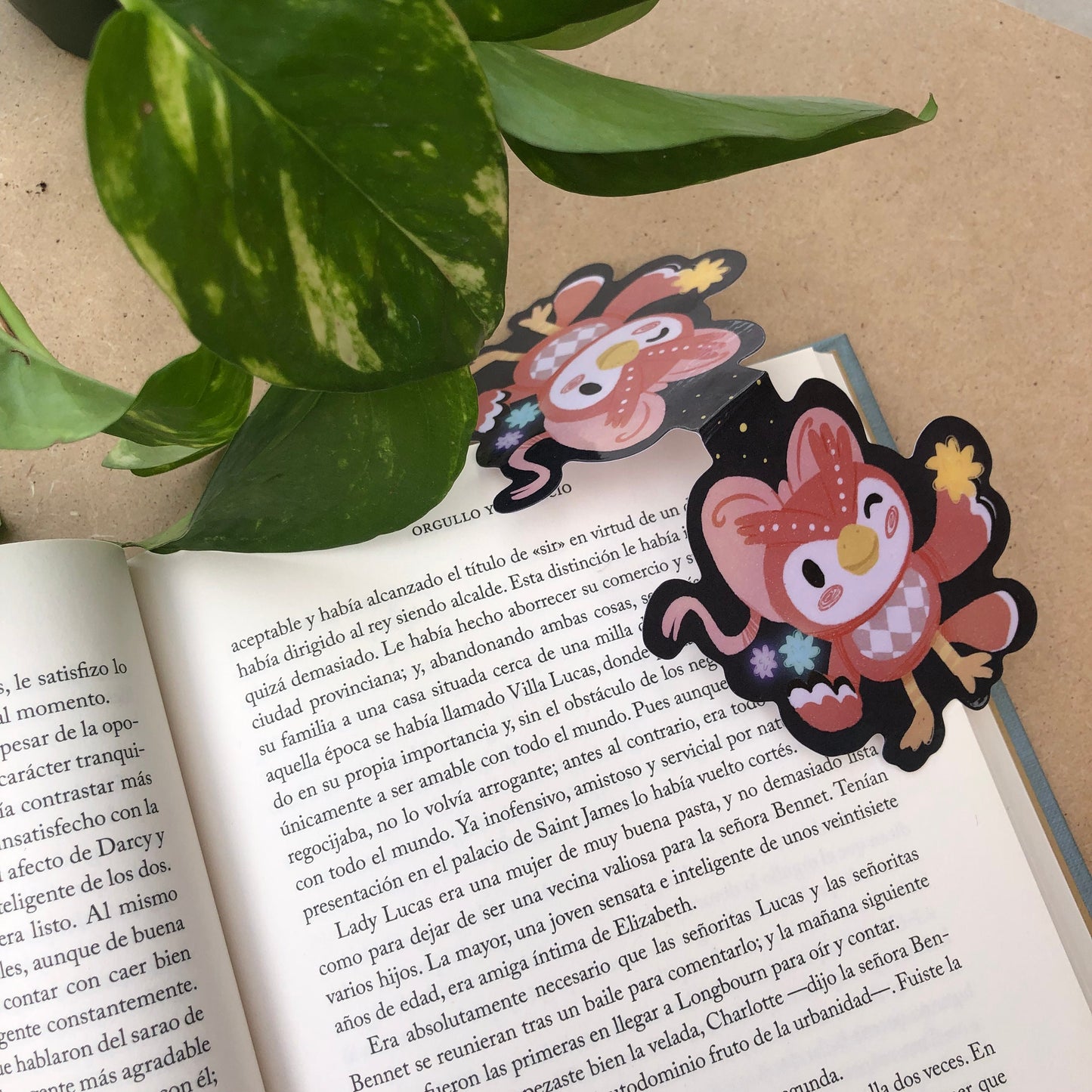 Celeste Animal Crossing Marcapáginas | Separador magnético Punto de Libro | Hecho a mano Handmade