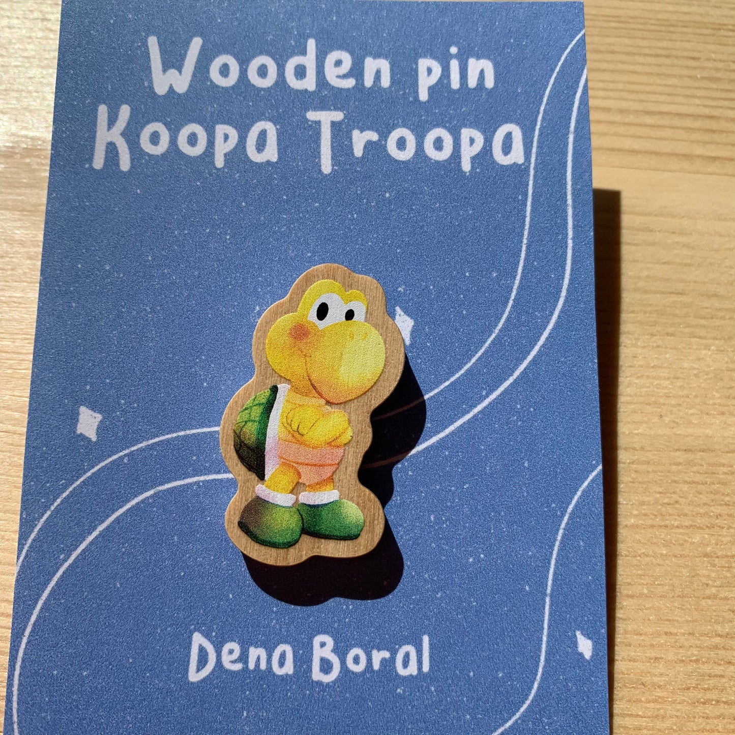 Wooden Pin, koopa troopa Super Mario Bros, Nintendo Switch Badge