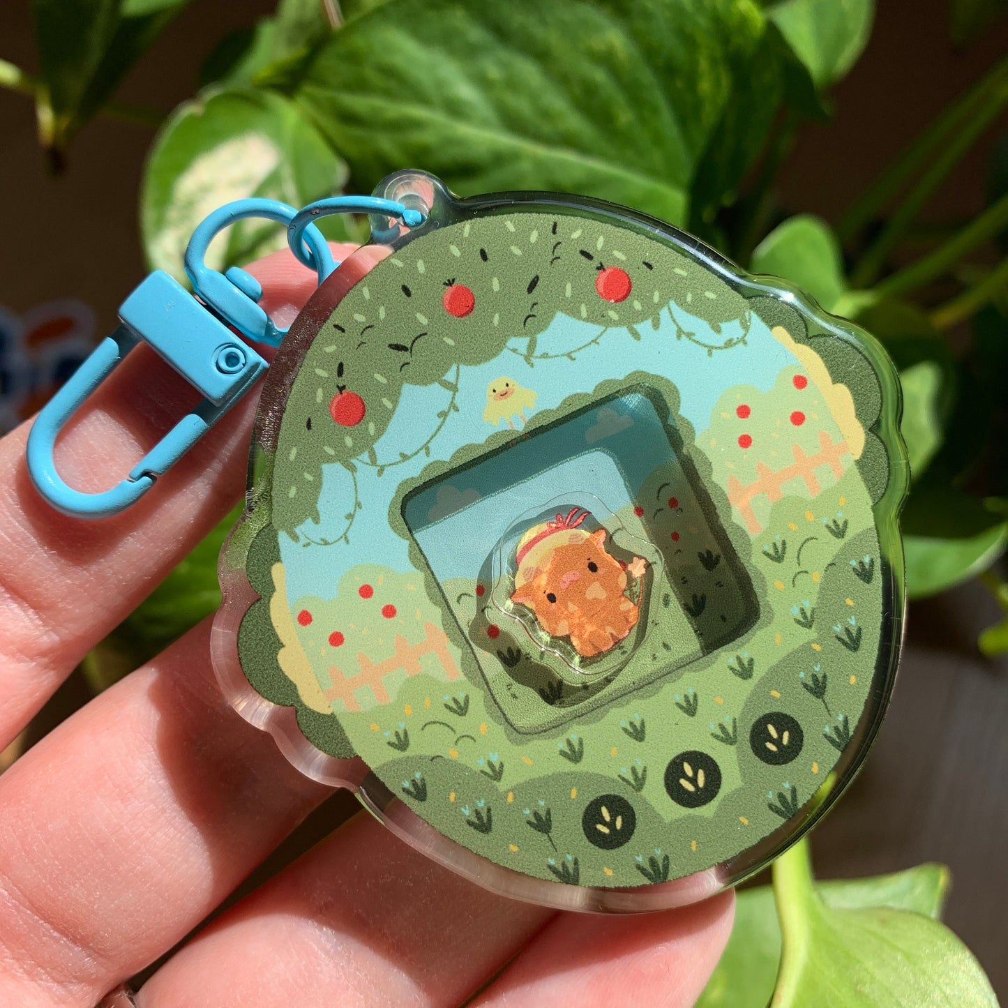 Llavero vaquita marrón | Tamagotchi shaker