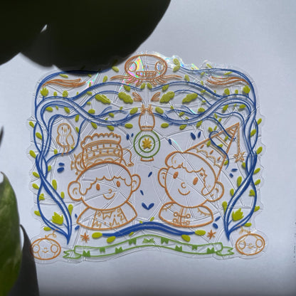 Wirt & Greg Suncatcher, OTGW Pegatina atrapasol reutilizable para ventana