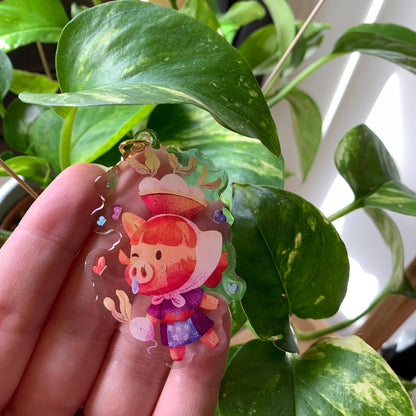 Daisy Mae Keyring | Juliana llavero | Animal Crossing Llavero | New Horizons | Llavero colgante regalo llaves mochila Keychain