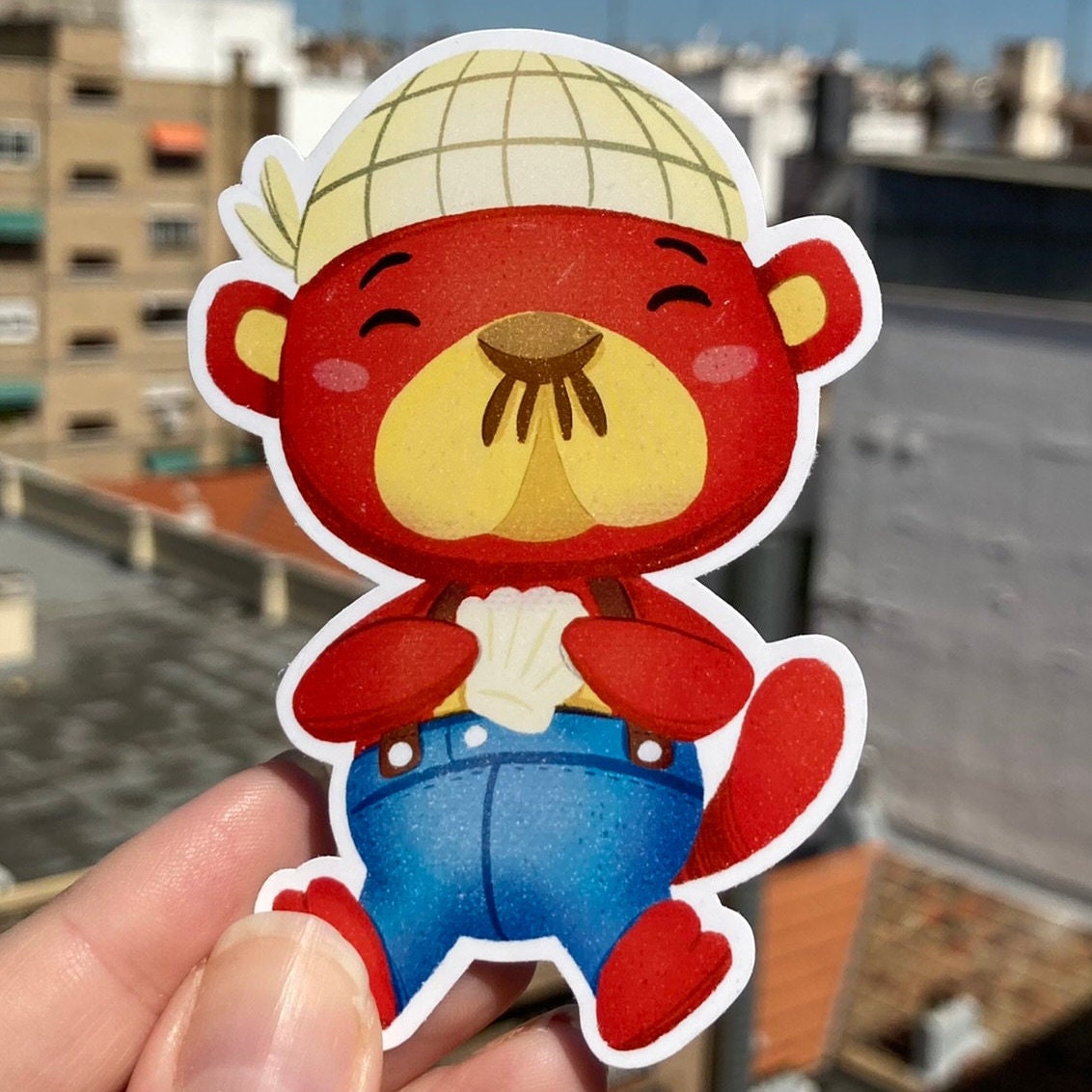 Pegatina Pascal Animal Crossing New Horizons | Cuaderno Decoración iPad Portatil Stickers Removible