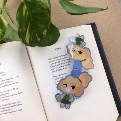 Canela Isabelle Animal Crossing Marcapáginas | Separador magnético Punto de Libro | Hecho a mano Handmade | Animal Crossing New Horizons