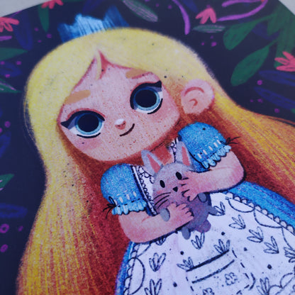 Print Alice | Ilustración Alice | Fanart Alice in Wonderland | Disney Fan Art | Alicia en el país de las maravillas