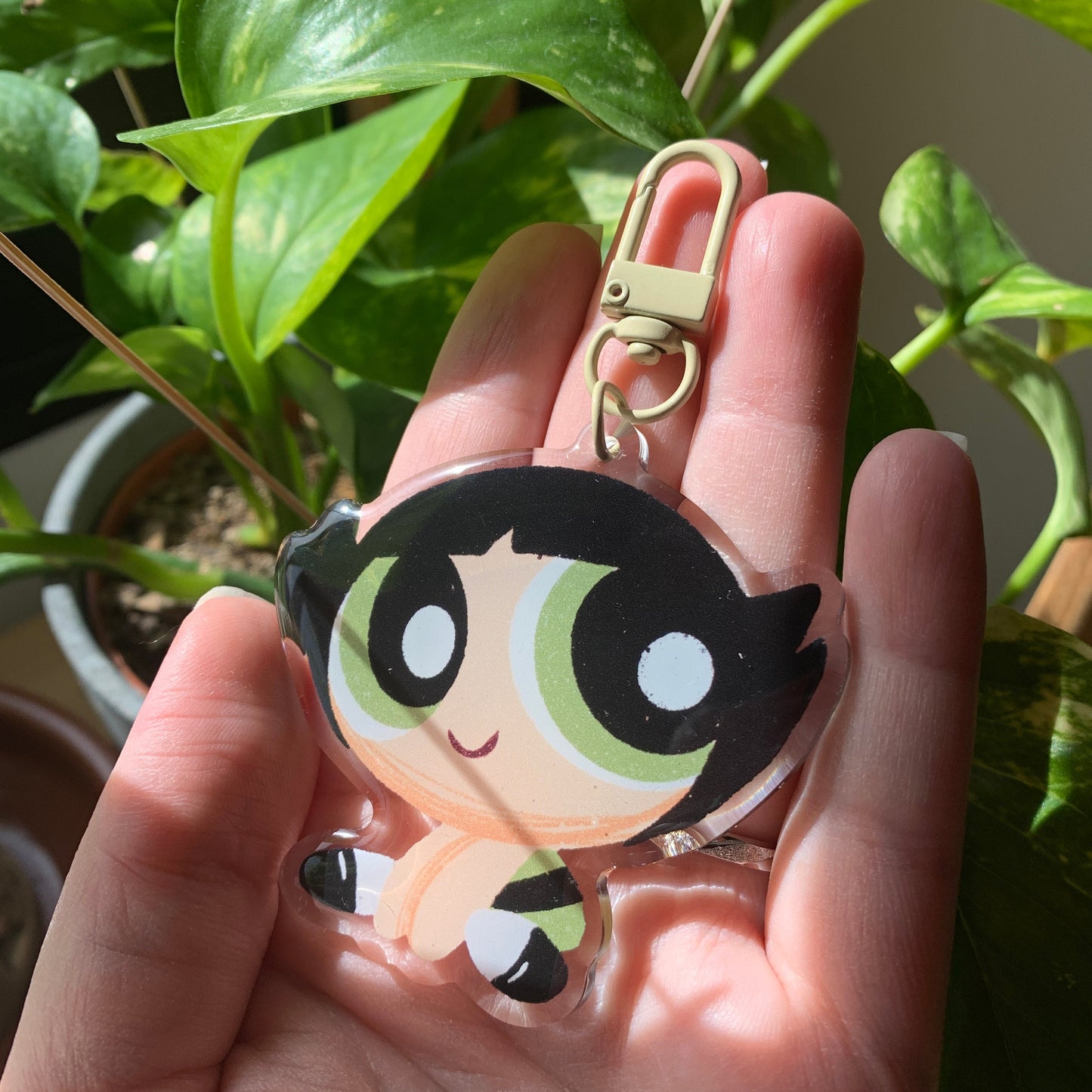 Llavero Cactus Las Supernenas | Buttercup The Powerpuff Girls Keychain | Cartoon Network Fanart | Las Chicas Superpoderosas