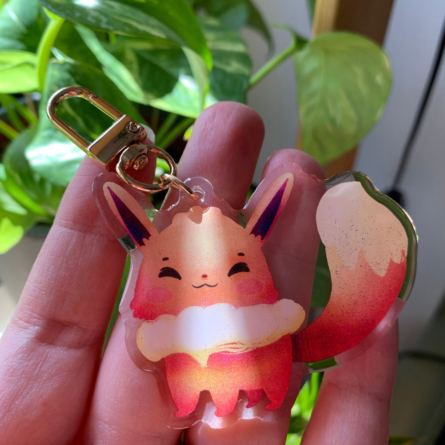 Eevee-Poke Keyring | llavero | Fanart colgante regalo llaves mochila
