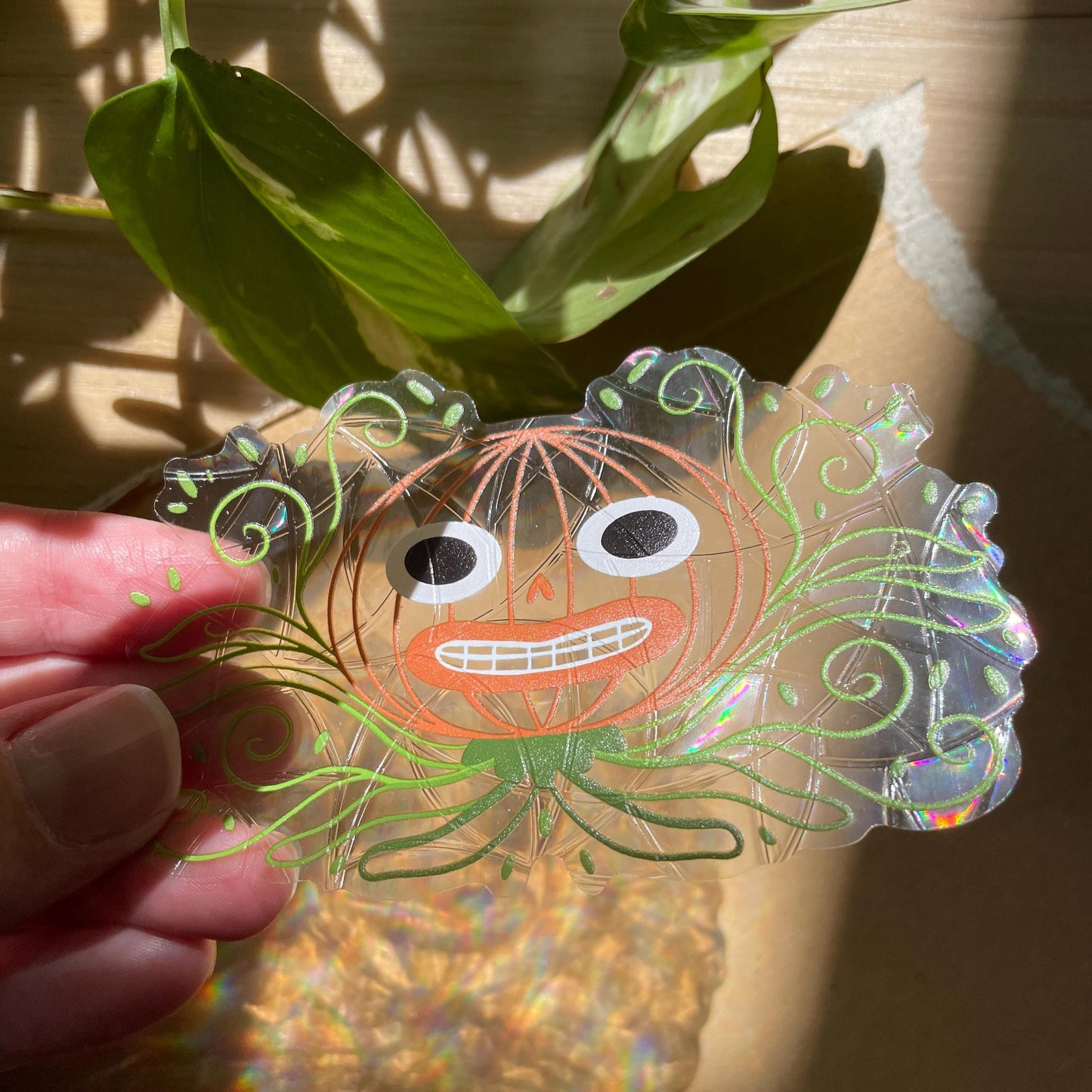 Enoch Suncatcher, OTGW Pegatina atrapasol reutilizable para ventana