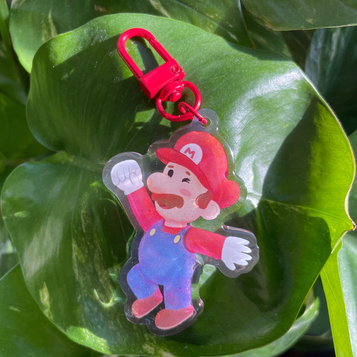 Llavero Mario: Keyring Keychain Acrilico colgante regalo llaves mochila Keychain