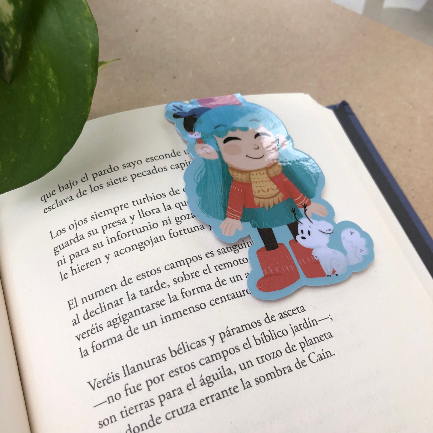 Hilda The Series Netflix Marcapáginas | Separador magnético Punto de Libro | Hecho a mano Handmade | Fans Hilda Regalo Original Libros