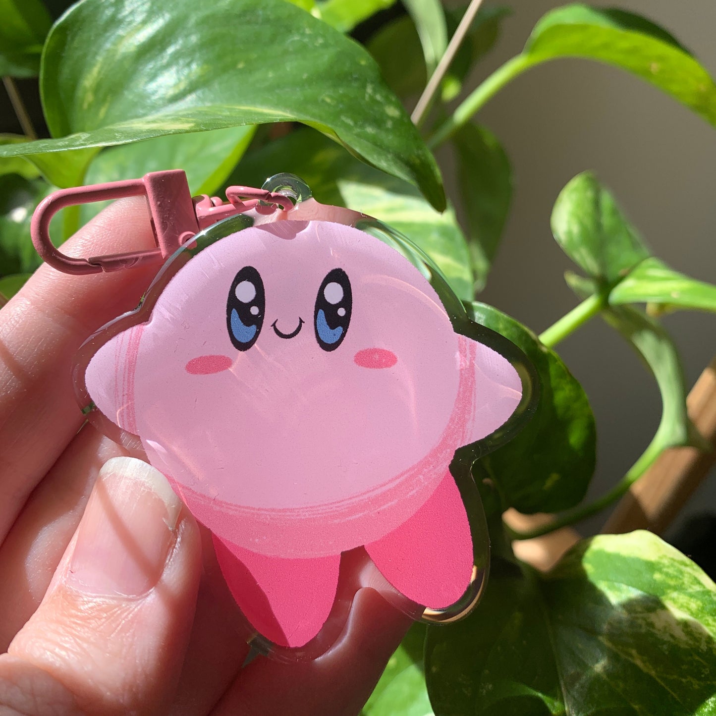 Llavero Kirby |Keyring Keychain Acrilico colgante regalo llaves mochila Keychain