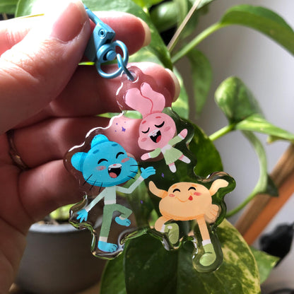 Gumball Llavero | Colgante regalo llaves mochila Keychain Keyring