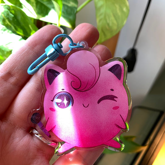 Jigglypuff-Poke Keyring | llavero | Fanart colgante regalo llaves mochila