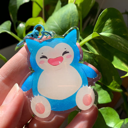 Snorlax-Poke Keyring | llavero | Fanart colgante regalo llaves mochila