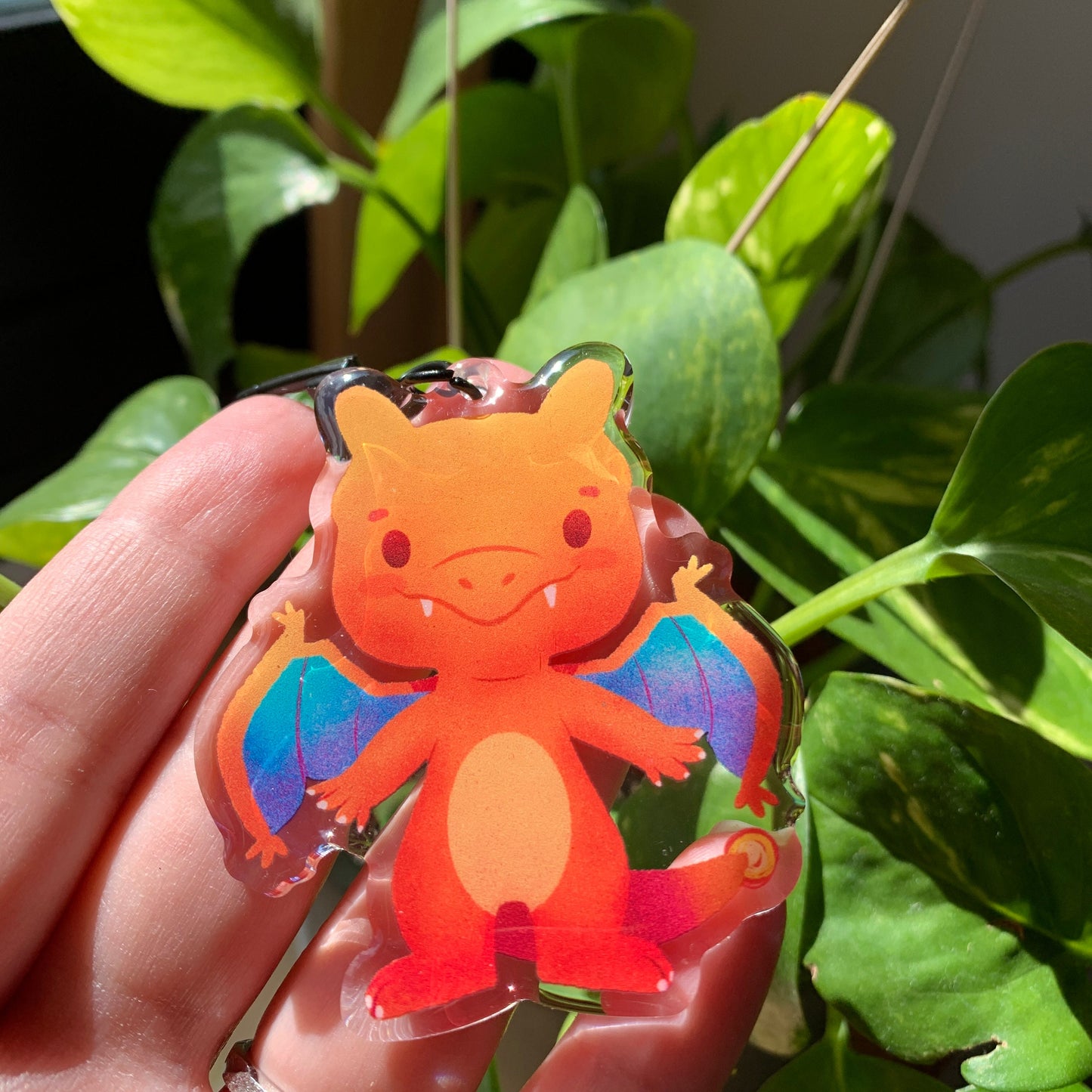 Charizard-Poke Keyring | llavero | Fanart colgante regalo llaves mochila